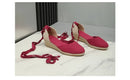 Sandals for Women 2025 Grass Woven High Heels Summer Strap High Heels Linen Soled Shoes Strap Hemp Rope Wedges Shoes
