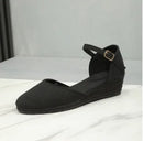 Sandals for Women 2025 Grass Woven High Heels Summer Strap High Heels Linen Soled Shoes Strap Hemp Rope Wedges Shoes