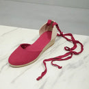 Sandals for Women 2025 Grass Woven High Heels Summer Strap High Heels Linen Soled Shoes Strap Hemp Rope Wedges Shoes