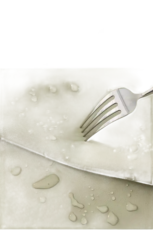 Water-resistant, puncture-resistant material.