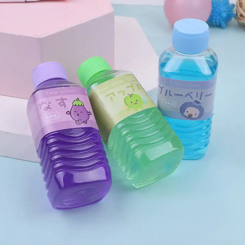 Eggplant Water Bottle & Mango Mineral Water Educational Chic Set