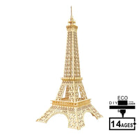 LaserCraft 3D Wooden Jigsaw Puzzle Kit - XFG001 Little Paris Tower