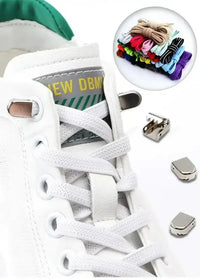 No Tie Shoe Laces Elastic Laces Sneakers Tennis Flat Shoelaces Without Ties Kids Adult Quick Shoe Lace Rubber Bands