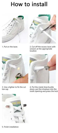 No Tie Shoe Laces Elastic Laces Sneakers Tennis Flat Shoelaces Without Ties Kids Adult Quick Shoe Lace Rubber Bands