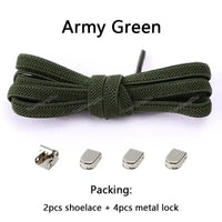 No Tie Shoe Laces Elastic Laces Sneakers Tennis Flat Shoelaces Without Ties Kids Adult Quick Shoe Lace Rubber Bands
