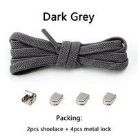 No Tie Shoe Laces Elastic Laces Sneakers Tennis Flat Shoelaces Without Ties Kids Adult Quick Shoe Lace Rubber Bands