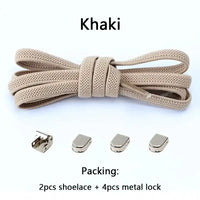 No Tie Shoe Laces Elastic Laces Sneakers Tennis Flat Shoelaces Without Ties Kids Adult Quick Shoe Lace Rubber Bands