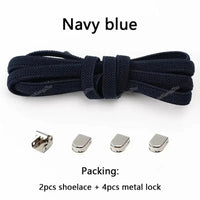 No Tie Shoe Laces Elastic Laces Sneakers Tennis Flat Shoelaces Without Ties Kids Adult Quick Shoe Lace Rubber Bands