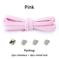 No Tie Shoe Laces Elastic Laces Sneakers Tennis Flat Shoelaces Without Ties Kids Adult Quick Shoe Lace Rubber Bands
