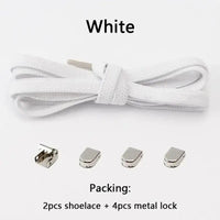 No Tie Shoe Laces Elastic Laces Sneakers Tennis Flat Shoelaces Without Ties Kids Adult Quick Shoe Lace Rubber Bands