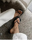 2025 Summer Women Clip Toe Slippers Fashion Dress Slide Shoes Ladies Elegant High Heel Footwear