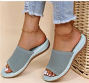 Fashion Women Summer Sandals Shoes Wedge Sandals Ladies Soft Slip On Women’s Sandals Elegant Sandalias Mujer Female