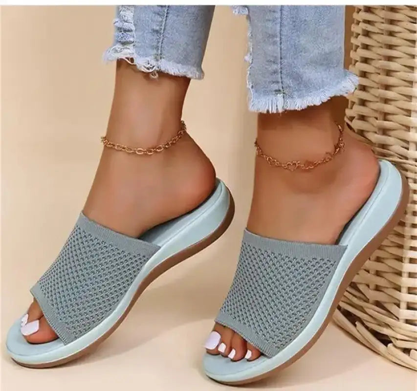 Fashion Women Summer Sandals Shoes Wedge Sandals Ladies Soft Slip On Women’s Sandals Elegant Sandalias Mujer Female