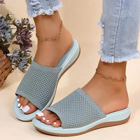 Fashion Women Summer Sandals Shoes Wedge Sandals Ladies Soft Slip On Women’s Sandals Elegant Sandalias Mujer Female