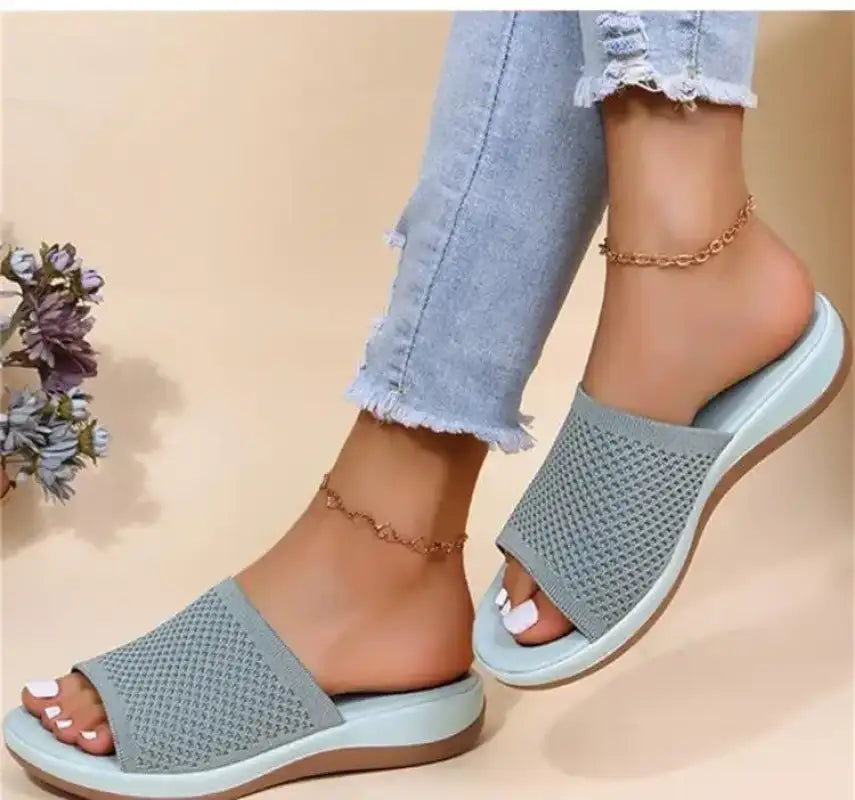 Fashion Women Summer Sandals Shoes Wedge Sandals Ladies Soft Slip On Women’s Sandals Elegant Sandalias Mujer Female