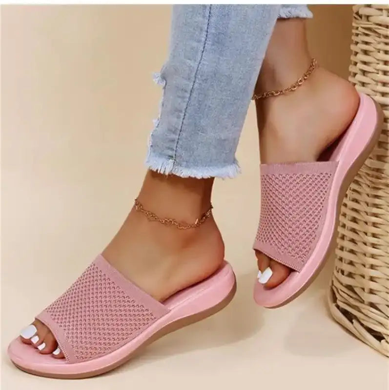 Fashion Women Summer Sandals Shoes Wedge Sandals Ladies Soft Slip On Women’s Sandals Elegant Sandalias Mujer Female