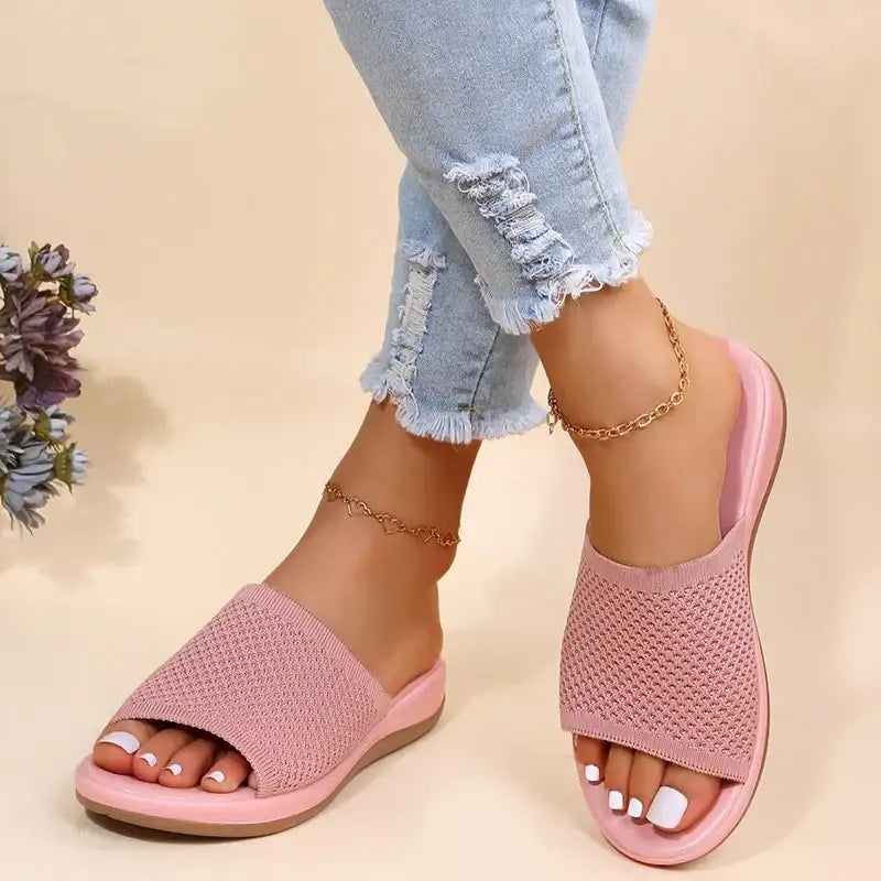 Fashion Women Summer Sandals Shoes Wedge Sandals Ladies Soft Slip On Women’s Sandals Elegant Sandalias Mujer Female