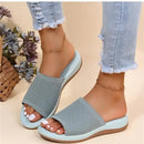 Fashion Women Summer Sandals Shoes Wedge Sandals Ladies Soft Slip On Women’s Sandals Elegant Sandalias Mujer Female