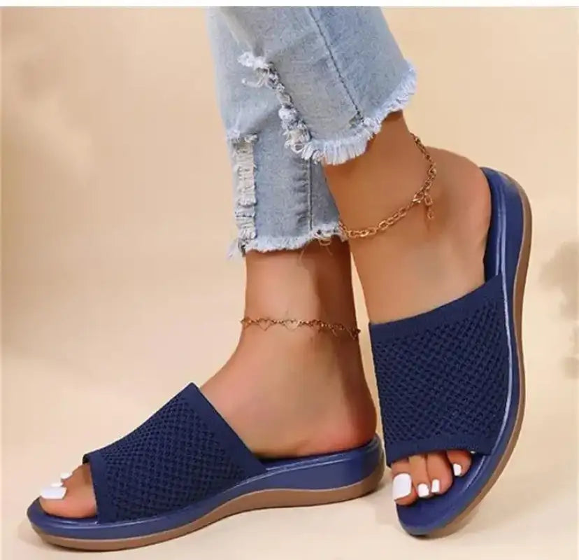 Fashion Women Summer Sandals Shoes Wedge Sandals Ladies Soft Slip On Women’s Sandals Elegant Sandalias Mujer Female