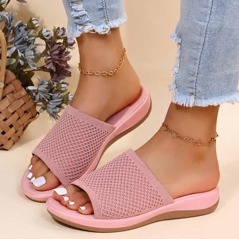 Fashion Women Summer Sandals Shoes Wedge Sandals Ladies Soft Slip On Women’s Sandals Elegant Sandalias Mujer Female