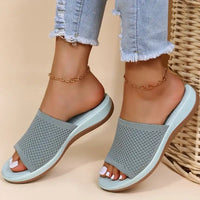 Fashion Women Summer Sandals Shoes Wedge Sandals Ladies Soft Slip On Women’s Sandals Elegant Sandalias Mujer Female