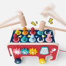 Montessori Animal Bus - Pounding & Musical Toy - Red