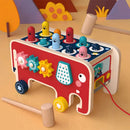 Montessori Animal Bus - Pounding & Musical Toy - Red