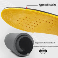 Invisiable Height Increase Insoles for Women Men Heel Lift Yellow Shoes Sole Pad Breathable Shock Absorption Feet Care