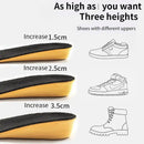 Invisiable Height Increase Insoles for Women Men Heel Lift Yellow Shoes Sole Pad Breathable Shock Absorption Feet Care