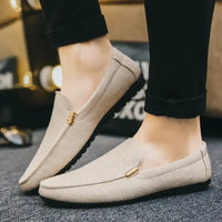 Men Shoes Casual Sneakers Luxury Formal Canvas Men Loafers Breathable shoes men Slip on Male Boat Shoe Plus Size tenis