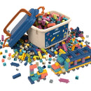 Children’s Building Blocks Plastic Assembled Educational Toys Portable Gift Box Set