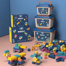 Children’s Building Blocks Plastic Assembled Educational Toys Portable Gift Box Set