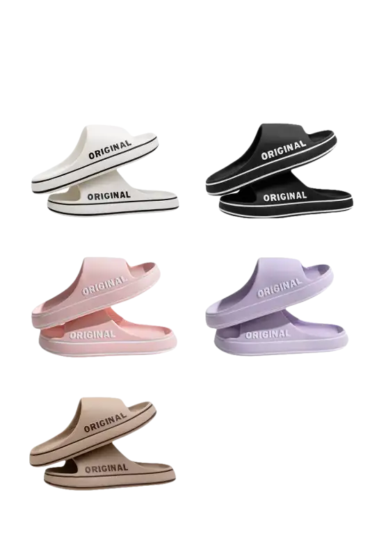 Assorted ’Original’ slide sandals.