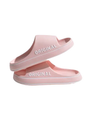 Pink ’Original’ slide sandals.