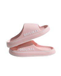 Pink ’Original’ slide sandals.