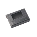 Black rectangular device with a recessed screen area.