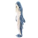 Blue Shark Costume for a trendy cartoon shark sleeping bag and shark nap blanket fun