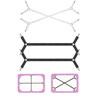 2 PCS Sheet Fastener Fixing Straps Adjustable Cross Elastic Straps Flat Fit Sheet Clips for Mattress Cushions Sofa