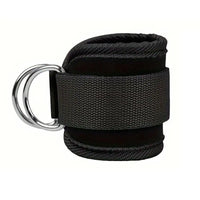 FlexFit Ankle Bands: Resistance & Strength Training - Black Silver Buckle Net