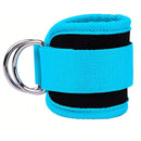 FlexFit Ankle Bands: Resistance & Strength Training - Blue Silver Buckle Net