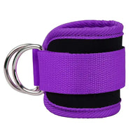 FlexFit Ankle Bands: Resistance & Strength Training - Purple Silver Buckle Net