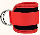 FlexFit Ankle Bands: Resistance & Strength Training - Red Silver Buckle Net