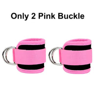 FlexFit Ankle Bands: Resistance & Strength Training - Two Pink Silver Buckle Net