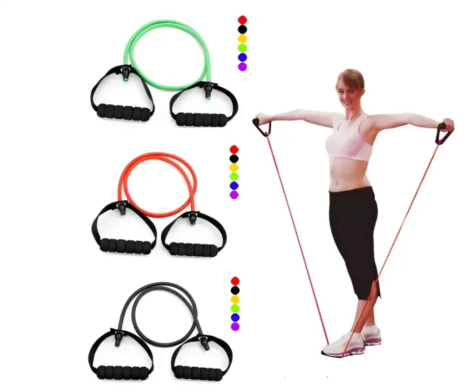 FlexFit Latex Resistance Bands Workout Set