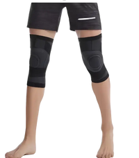 Pair of black knee pads.