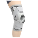 Gray knee brace.