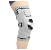 Gray knee brace.