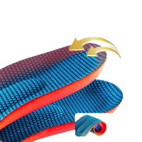 Deep U-shaped firm heel insoles.