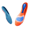 Orange and blue sports insole.