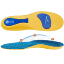 Yellow and blue sports insole.